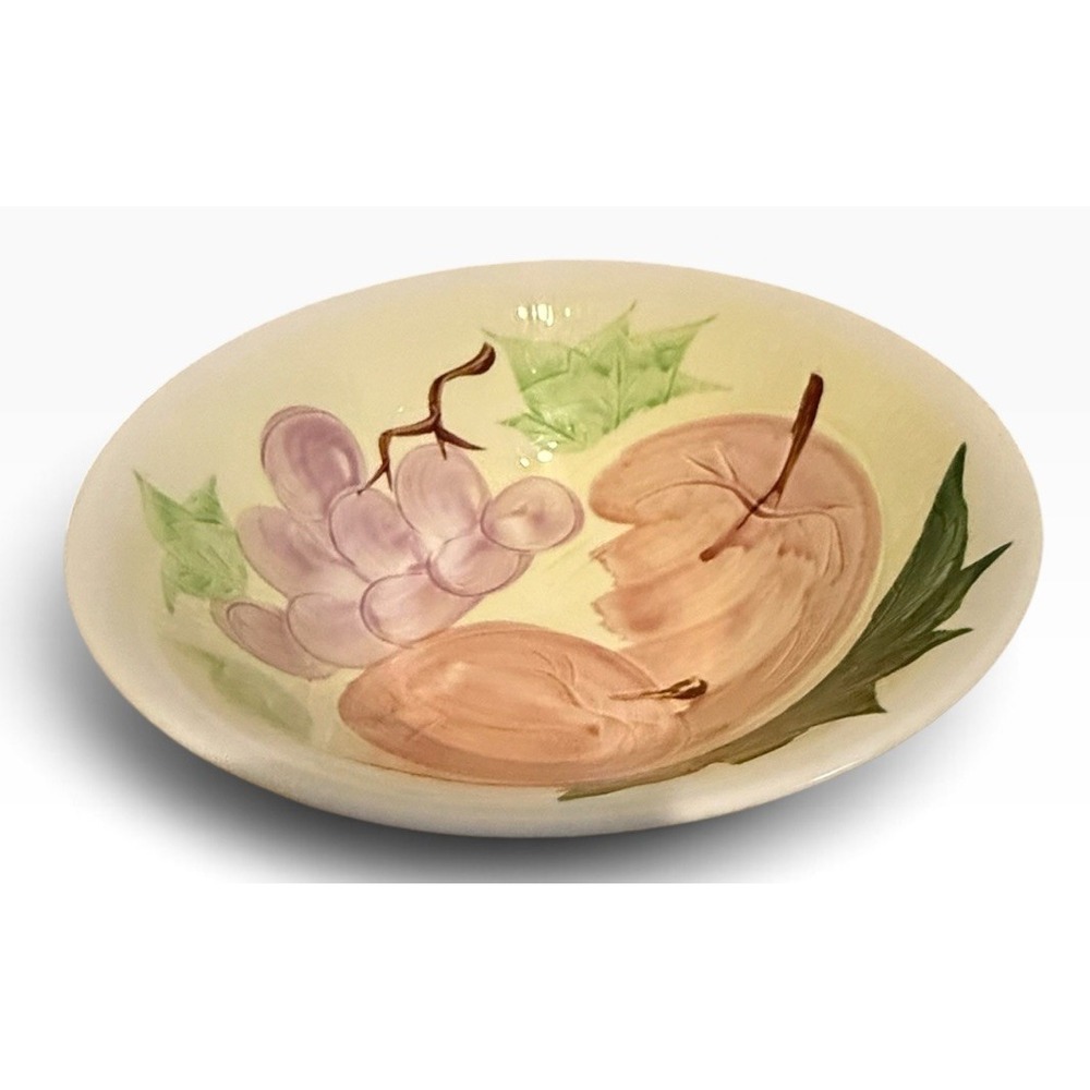 Ceramic Serving Bowl Hankook Korean Hand Painted Fruit 9 inch
